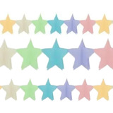 Guirnalda Banderines Estrellas Pastel Cotillon Decoracion