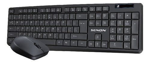 Kit Inalambrico Teclado+ Mouse Senon Kw278 2.4 Ghz 1200dpi