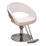 Silla Sillón Peluquería Peluquero Hidráulico Cosenza Blanco