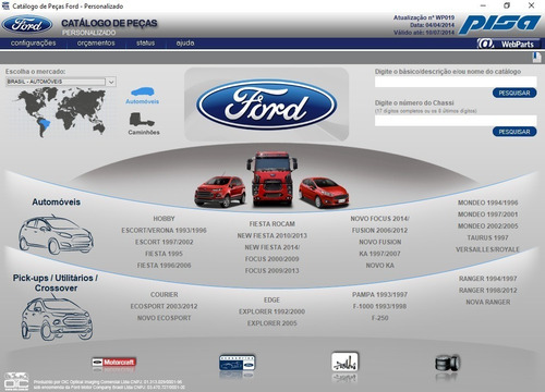 Catálogo Eletrônico Peças Ford 2014 Ka 2008 2009 2010 2011