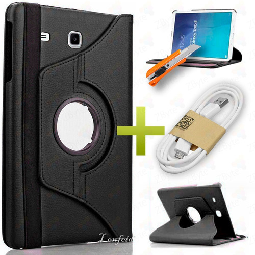 Funda 360 + Vidrio Templado Galaxy Tab E 9.6  T560  + Usb