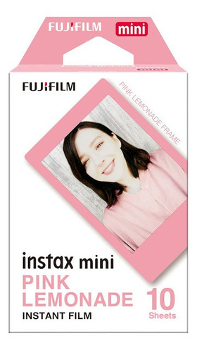 Kit Fujifilm Cartucho Fuji Instax Mini Pink Lemonade 20 Hoja