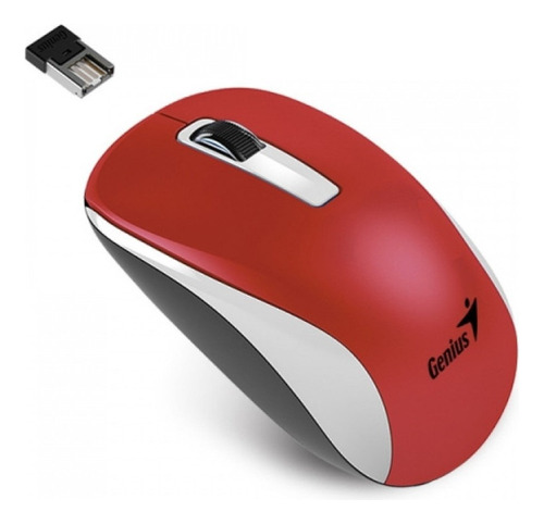 Mouse Usb Para Pc O Notebook Genius Nx 7010 Inalambrico Rojo