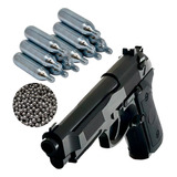 Pistola P92 Potenciada 500 Balines + 10 Co2