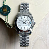 Relógio Masculino De Luxo Date Automático 41mm + Caixa Rolex
