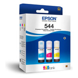 Paquete De 3 Tintas Tricolor Ecotank 544 Epson 674765 Ctc