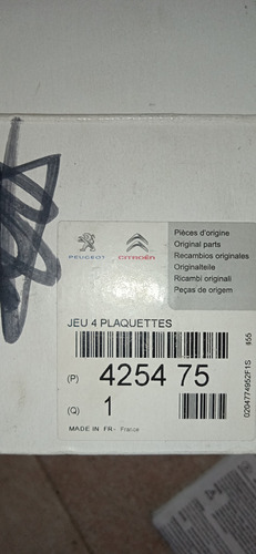 425475 Peugeot Citroen Kit Pastillas Freno Delantero  Foto 4