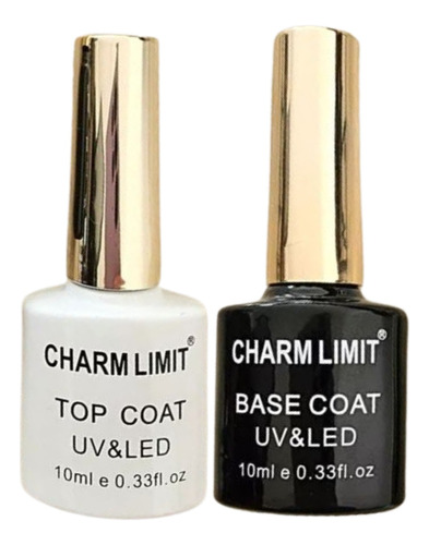 Base + Top Coat Charm Limit Uv/led  Uñas Semipermanentes