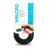 Correas De Velcro Negro Suejeta Cables Recortadas 25 Pzs