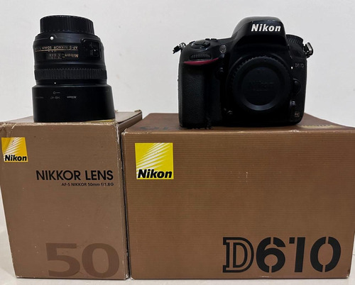 Câmera Nikon D610 Dslr + Lente 50mm 1.8g