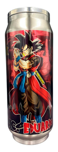 Termo Dragon Ball Goku Personalizado Acero Inoxidable Café