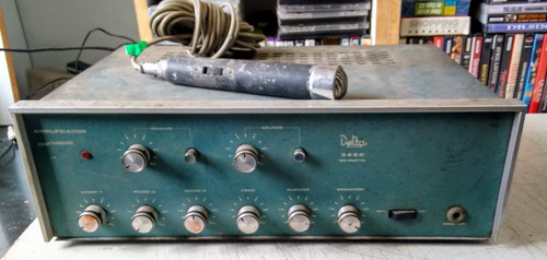 Amplificador Delta 3250 + Microfone Aiwa Dm10  Ver Descrição