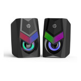 Parlantes Gamer Hp Rgb Dhe-6000 Jack 3,5mm + Usb