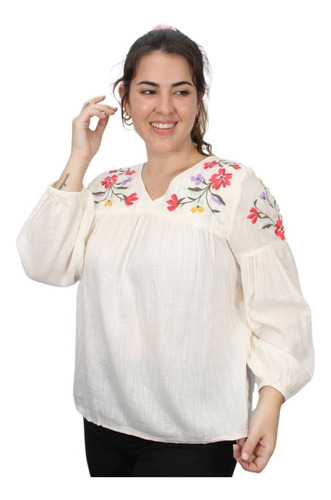 Blusa Old Navy Talle Grande Bordada Mexicano Calidad Premium