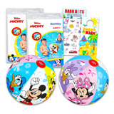Mickey Mouse Ultimate Beach Toys Set - Bundle De 4 Pc Disney