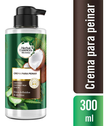 Crema Para Peinar Herbal Essences Leche De Coco Y Aloe 300ml