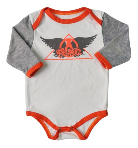 Mameluco Body Bebé Aerosmith Rock Clover Baby