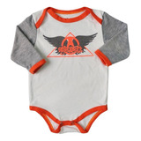 Mameluco Body Bebé Aerosmith Rock Clover Baby