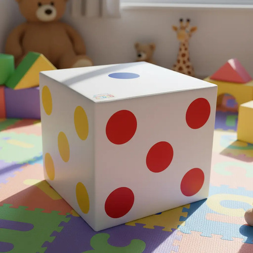 Dado Gigante Didáctico Blanc Diversión+aprendizaje En Grande