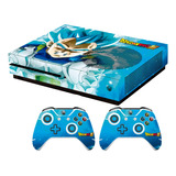 Skin Vegeta Saiyan Blue Para Xbox One S Set Stickers