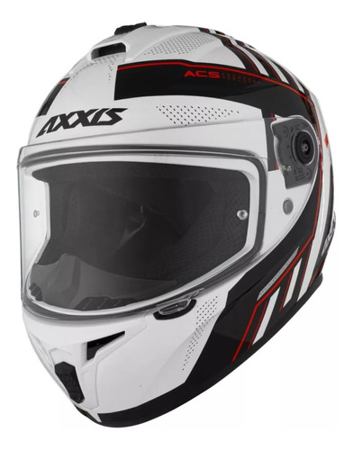 Casco Moto Integral Axxis Draken Mythic A5 Rojo Fluor 