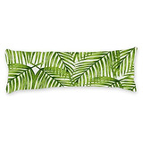 Funda De Almohada Cuerpo, 20x54 Pulgadas, Plantas Tropi...