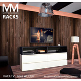 Mueble Rack Tv Living Comoda Organizador Modular Moderno 150