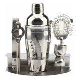 Kit Set Bartender Coctelero Jigger Acero 7 Pzas Crystal Rock