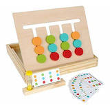 Juego Montessori: Rompecabezas Deslizante Formas Y Colores.