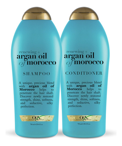 Ogx Champú Y Acondicionador Renewing + Argan Oil Of Marrue.