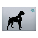 Calcomanía Sticker Para Laptop Perro Boxer