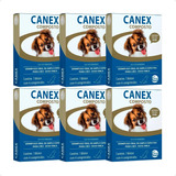 6 Canex Composto Vermifugo Cães Caixa 4 Comprimidos Ceva