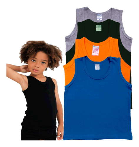 Kit 4 Regata Básica Infantil Masculina