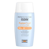 Fotoprotector Isdin Fusion Fluido Spf 50+ Con Color Protector Solar Piel Sensible