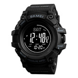 Reloj Hombre Skmei 1358 Pedometro Temperatura Brujula Alarma