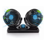 360 Grados Doble Ventilador Para Auto Carro Coche 12v