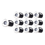 10 Focos Led Piso 1w 220v Exterior Luz Cálida/fría - Sumatel