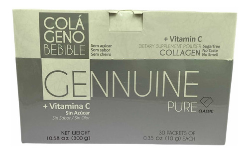 Gennuine Pure Classic Colageno X 30 Sob Magistral Lacroze