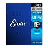 Cuerdas Para Guitarra Eléctrica (.009-.042)  Elixir 12000