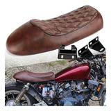 Motorcycle Cafe Racer Seat Flat Hump Saddle For Honda Su Aam