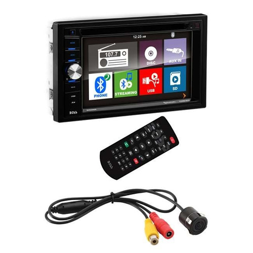 Pantalla Doble 2 Din Boss Bv9366b Dvd Bluetooth Usb + Camara