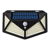 Foco Solar 114 Led Exterior Con Sensor De Movimiento