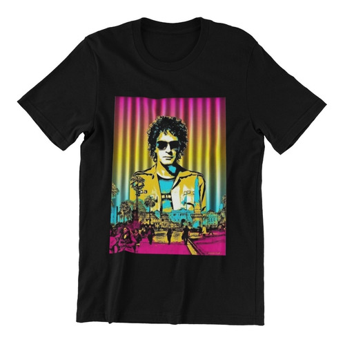 Polera Unisex Gustavo Cerati Musica Colorido Estampado