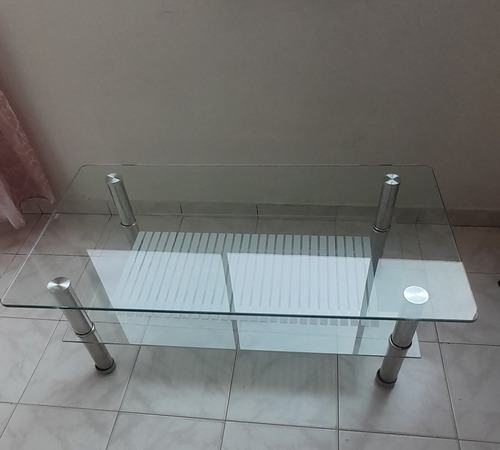 Vendo Mesa De Centro Importada En Vidrio 