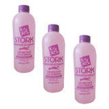 Kit C/3 Removedor Esmaltes S/ Acetona Stork 500ml Unhas