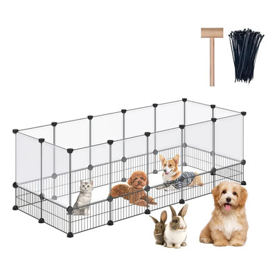 Lovepaws Jaula Para Gatos Jaula Perro Onejos 28PCS，60*162*64CM，Hazlo Tú Mismo Grueso Y Duradero ArtíCulos Para Mascotas | Envío gratis