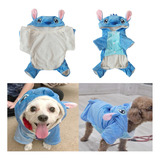 Casaco Stitch Cartoon Pet Custume Coat, Roupas De Pijama Par