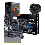 Combo Board A320m Procesador Amd Ryzen 5 4500 Ram 8gb Pc