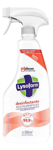 Desinfectante Liquido Multisuperficie Gatillo 500cc Lysoform
