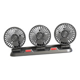 Potente Ventilador Para Coche Pequeño, Tres Cabezales, 12 V